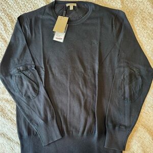 Burberry Men's Black Crewneck Sweater